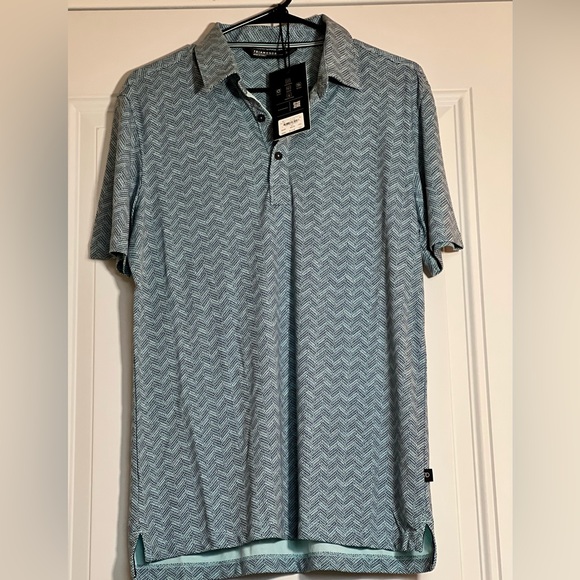 7 Diamonds Black and White Polo Shirt - Picture 3 of 10